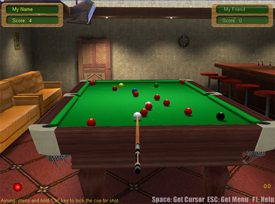 3D Live Snooker 2.708 software screenshot