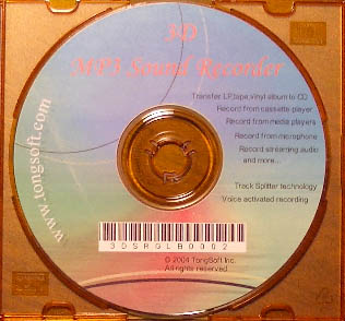 3D MP3 Sound Recorder CD Version for tomp4.com 5.0 software screenshot