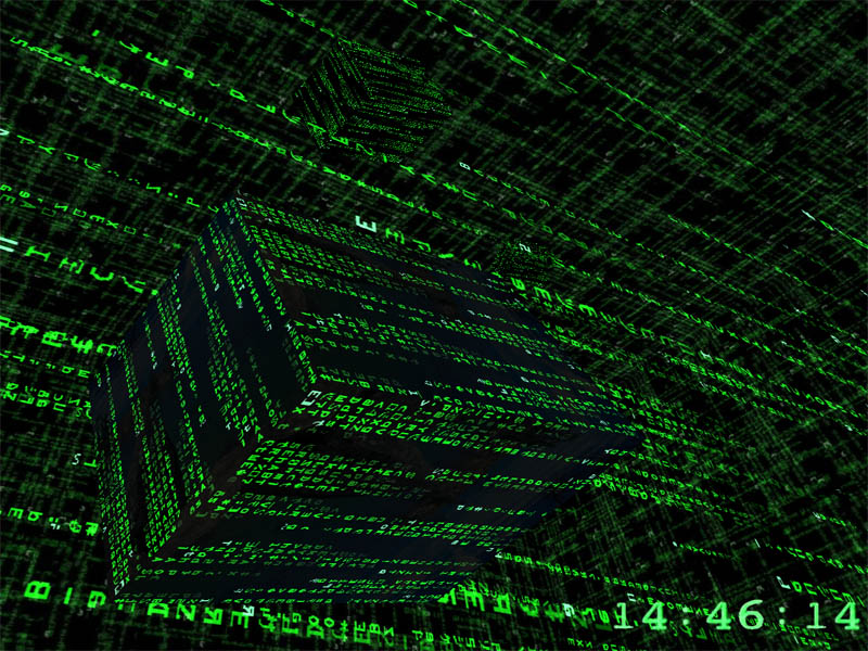 3D Matrix Screensaver 1.4 software screenshot