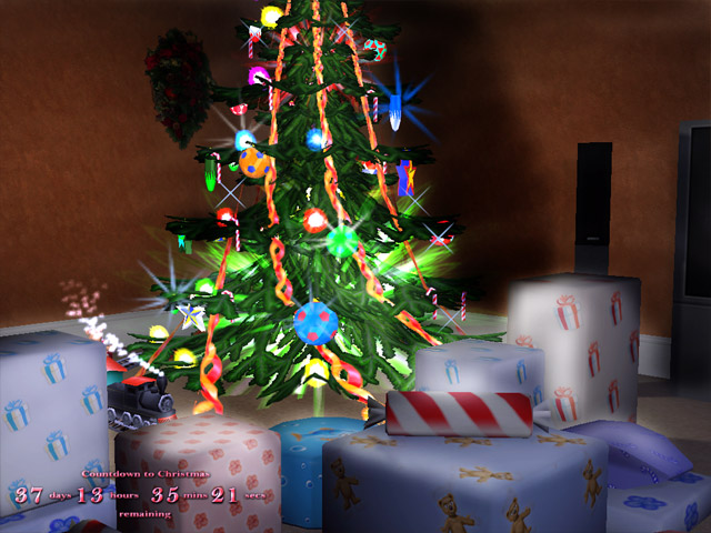3D Merry Christmas Screensaver 1.1 software screenshot