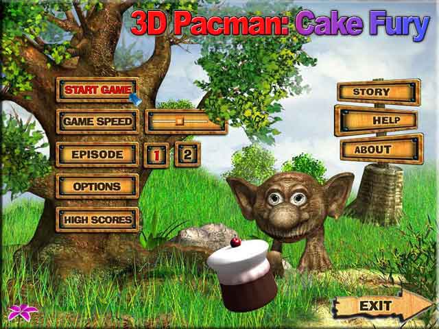 3D Pacman: Cake Fury 2.1 software screenshot