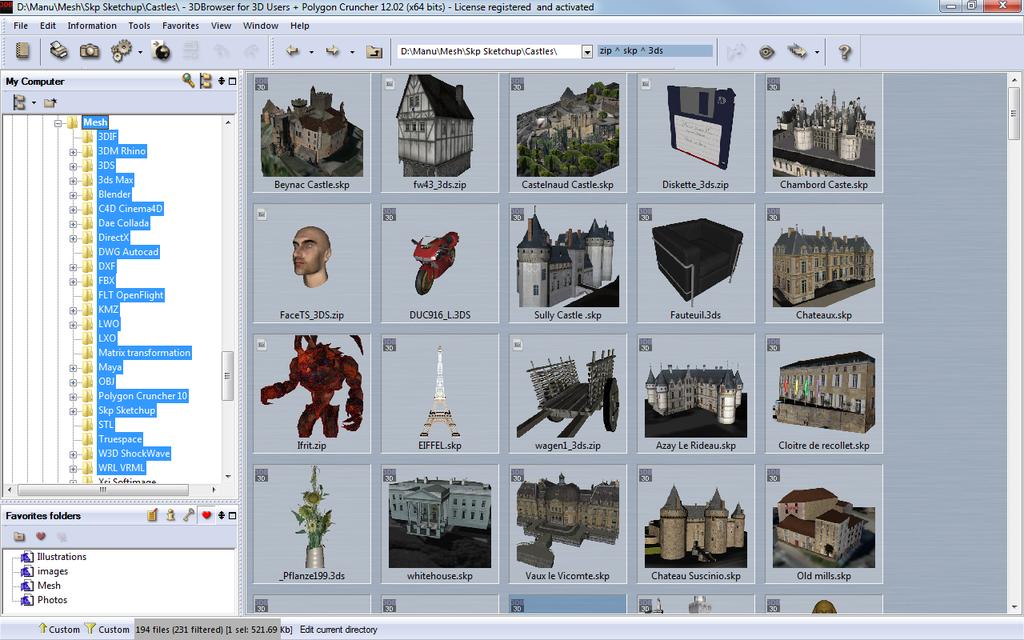 3D Photo Browser for 3D Users 12.75 software screenshot