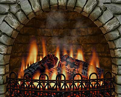 3D Realistic Fireplace Screen Saver 3.9.6 software screenshot