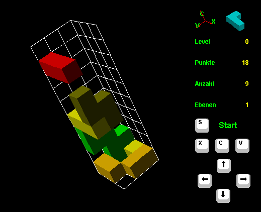 3D Tetris 4.1.0 software screenshot
