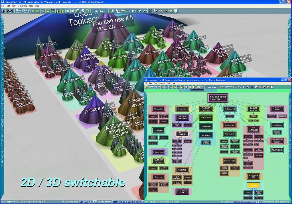 3D Topicscape Pro 2.7 software screenshot