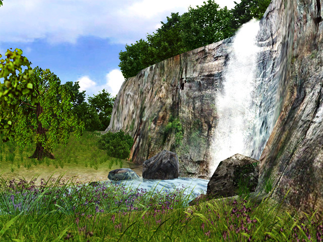 3D Waterfall Screensaver 1.2 software screenshot