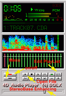 !4D AudioPlayer SGLX 1.5 software screenshot