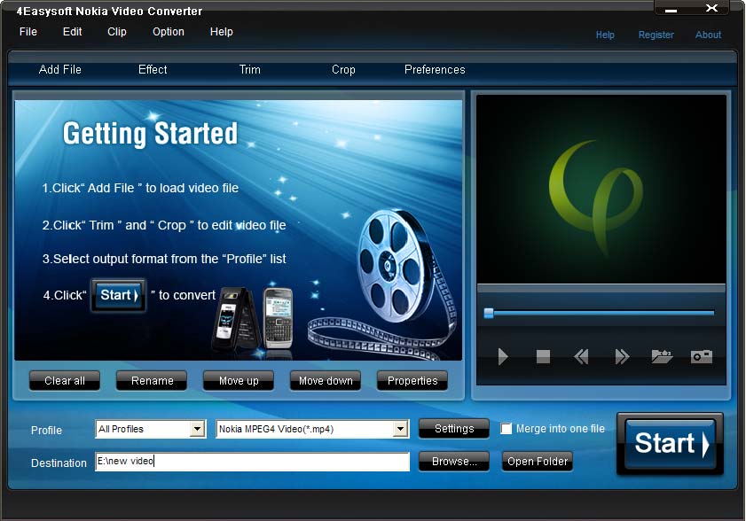 4Easysoft Nokia Video Converter 3.2.26 software screenshot