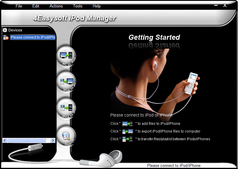 4Easysoft iPod Manager 3.1.38 software screenshot