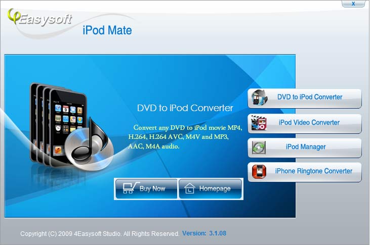 4Easysoft iPod Mate 4.0.30 software screenshot