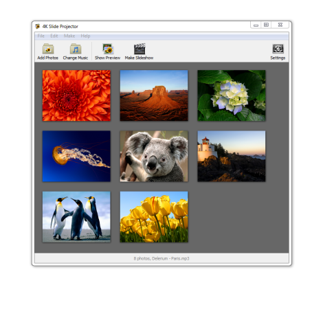 4K Slideshow Maker Portable 1.6.1.938 software screenshot