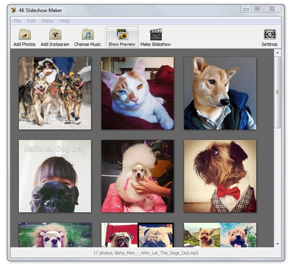 4K Slideshow Maker 1.6.1.938 software screenshot
