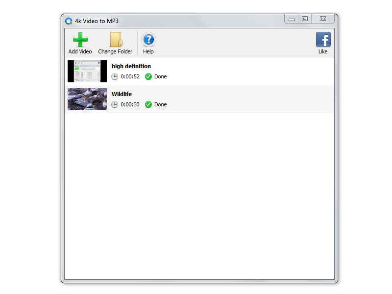 4K Video to MP3 2.3.1.833 software screenshot