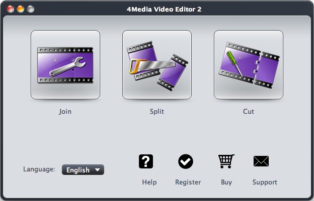 4Media Video Editor for Mac 2.0.1.0314 software screenshot
