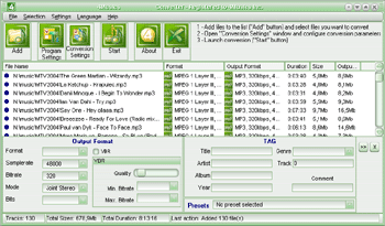 4Musics MP3 Bitrate Changer 4.1 software screenshot