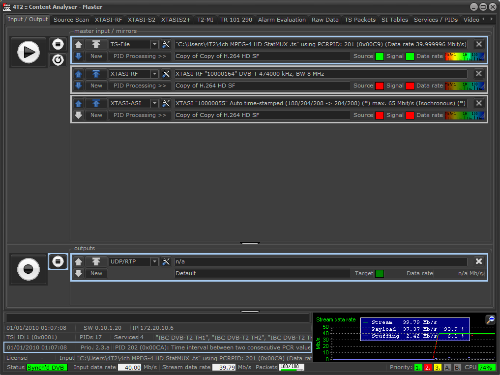4T2 Content Analyser 0.10.1 software screenshot