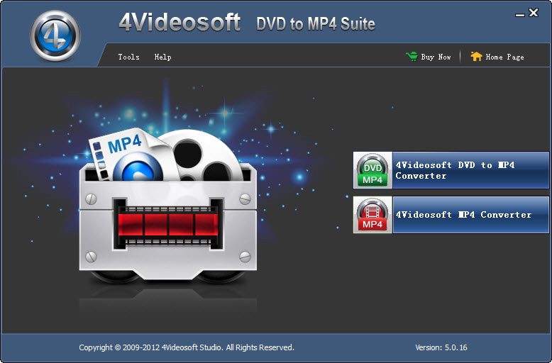 4Videosoft DVD to MP4 Suite 5.0.12 software screenshot