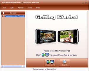 4Videosoft iPhone to Computer Transfer 5.0.8 software screenshot