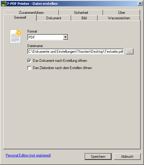7-PDF Printer 10.25.0.2559 software screenshot