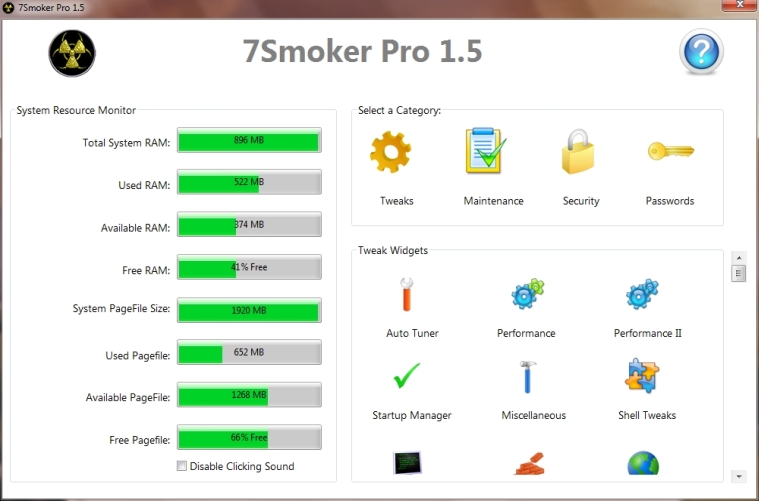7Smoker Pro 1.5 software screenshot
