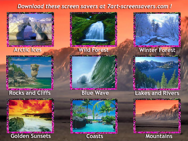 7art Nature ScreenSaver 1.0 software screenshot