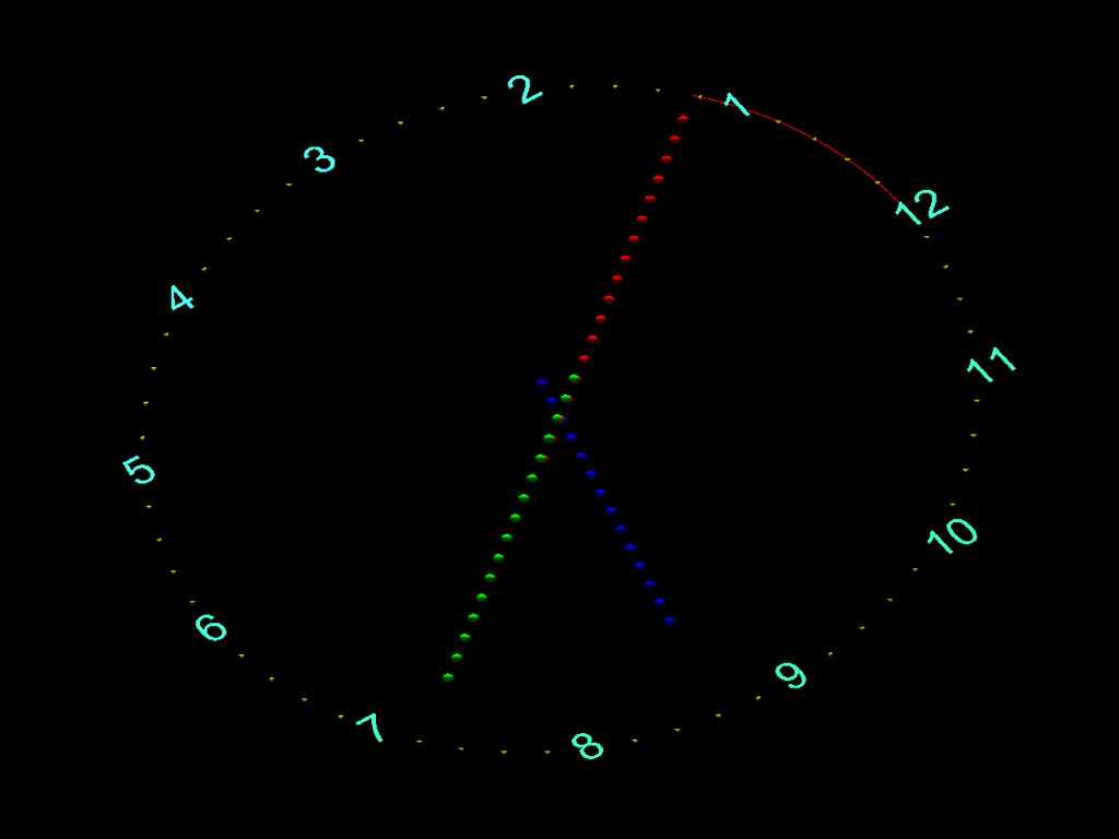 7art Rotary Clock ScreenSaver 1.1 software screenshot