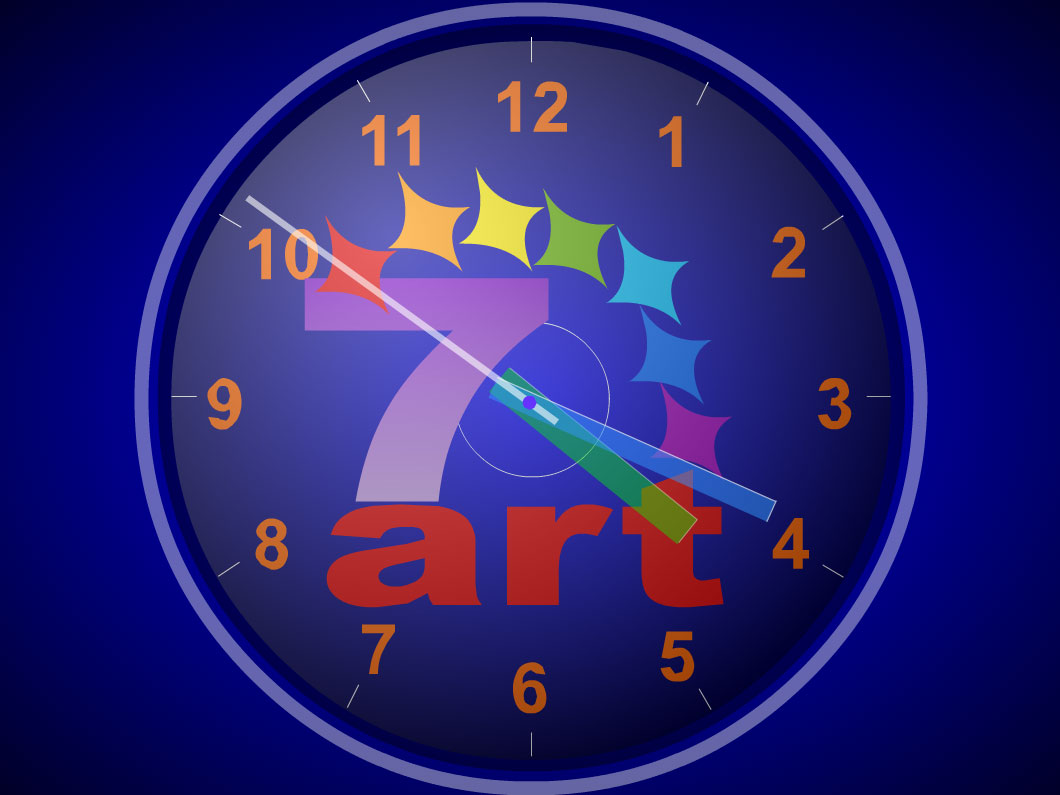 7art Standard Clock ScreenSaver 1.0 software screenshot