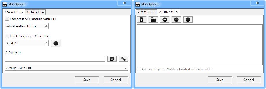 7z SFX Builder 2.1 software screenshot
