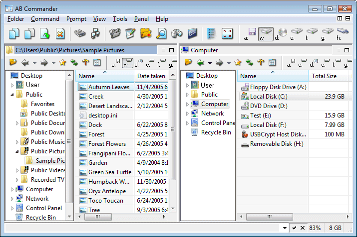 AB Commander 9.8 software screenshot