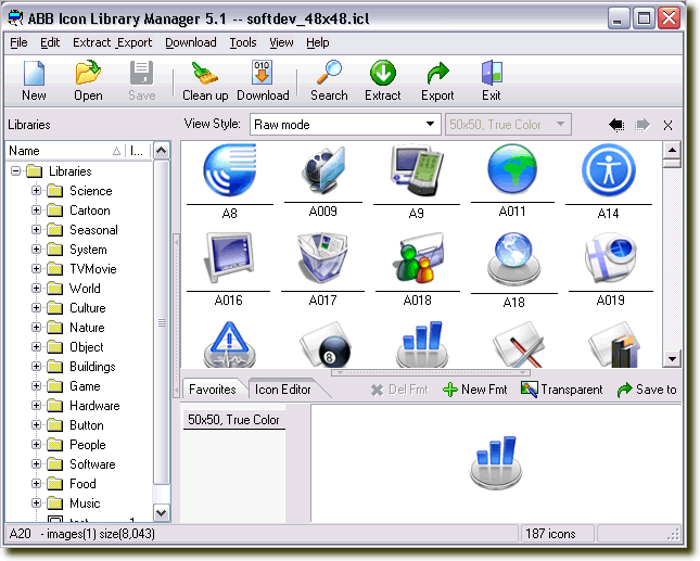 ABB Icon Library Manager 5.1 software screenshot