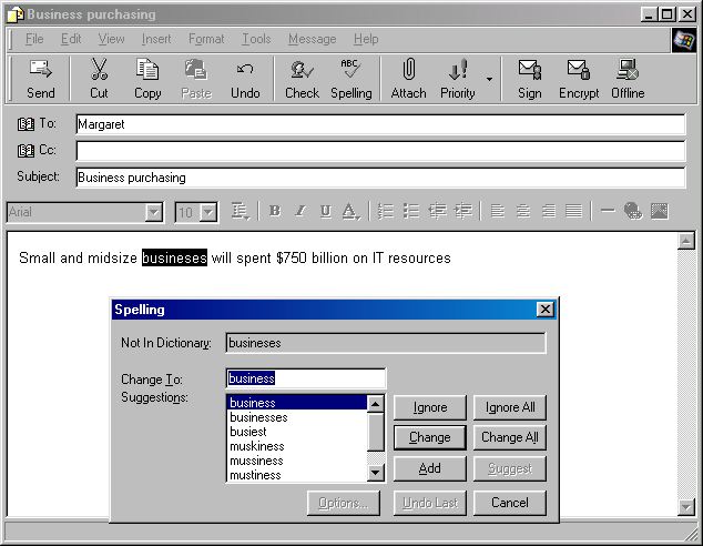 ABCSpell for Outlook Express 7.2.4.1 software screenshot