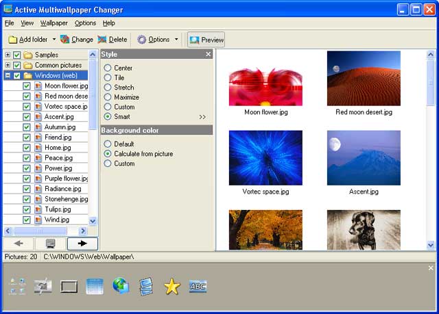 ABF Wallpaper Changer 3.81 software screenshot