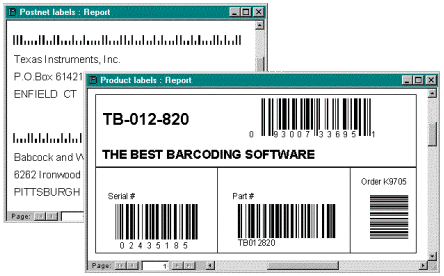 ABarcode for Access 10.2.1 software screenshot
