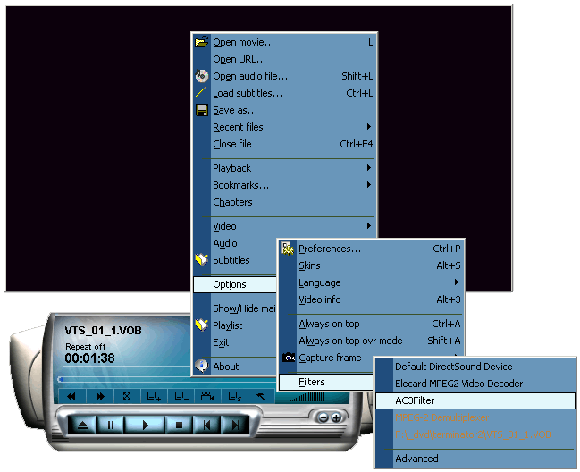 AC3Filter 2.4a software screenshot