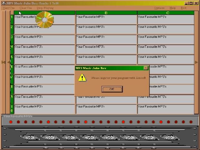 ACESOFT MP3 Music Juke Box 2k4.24.02 software screenshot