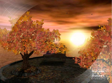 AD Autumn Sunset - Animated 3D Wallpaper 3.1 software screenshot