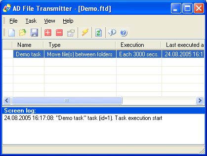 AD File Transmitter 1.5.1 software screenshot