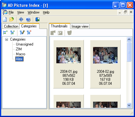 AD Picture Index 2.2 software screenshot