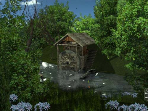 AD Water Mill - Animated Desktop Wallpaper 3.1 software screenshot
