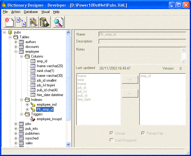 ADDA(Advanced Data Dictionary Architect) 1.0.5 software screenshot