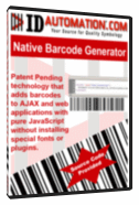 AJAX and JavaScript Barcode Generator 9.08 software screenshot