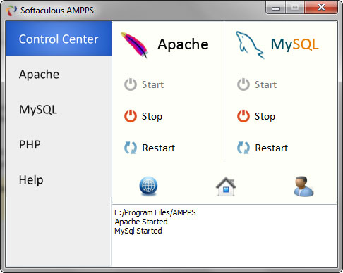 AMPPS 3.3 software screenshot