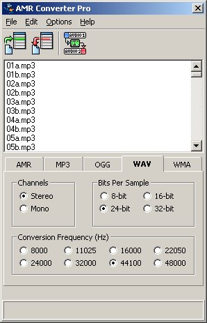 AMR Converter Pro 4.0 software screenshot