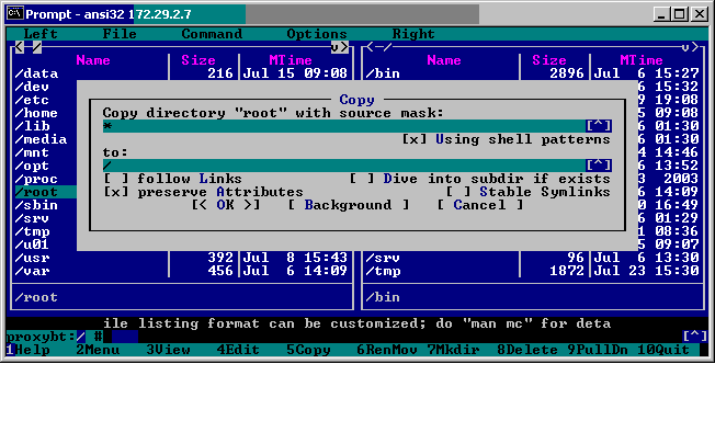 ANSI32 3.01 software screenshot
