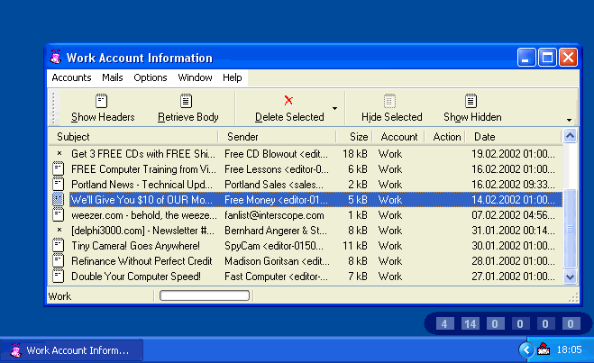 ANT 4 MailChecking SE2000 2.1 software screenshot
