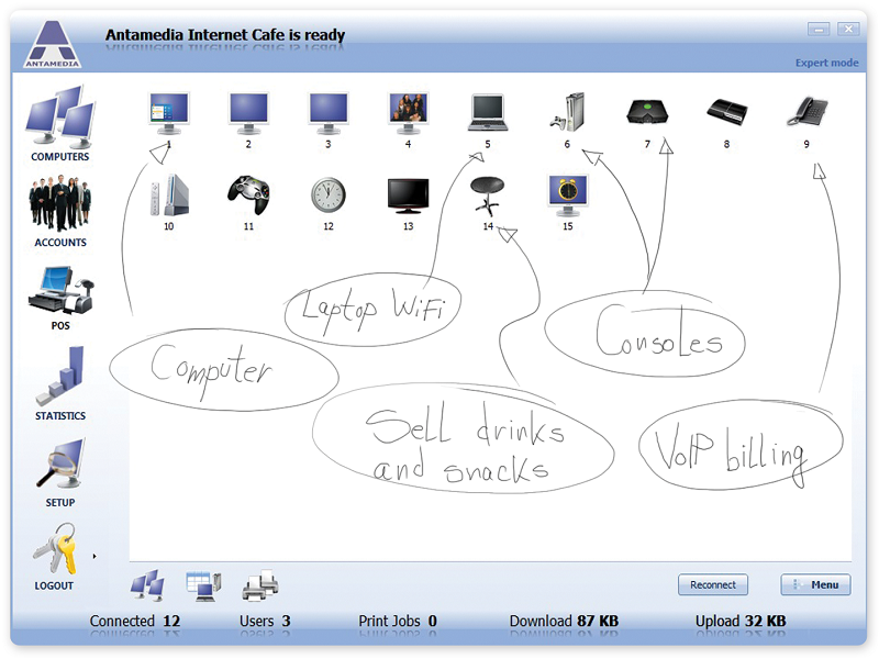 ANTAMEDIA Internet Cafe Software 8.0.2 software screenshot