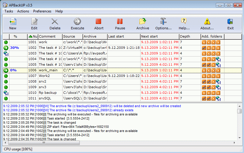 APBackUP 3.9.6022 software screenshot