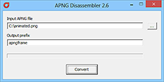 APNG Disassembler 2.8 software screenshot