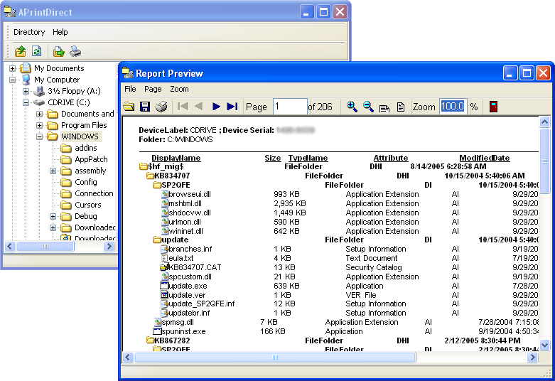 APrintDirect 5.1.4.6 software screenshot