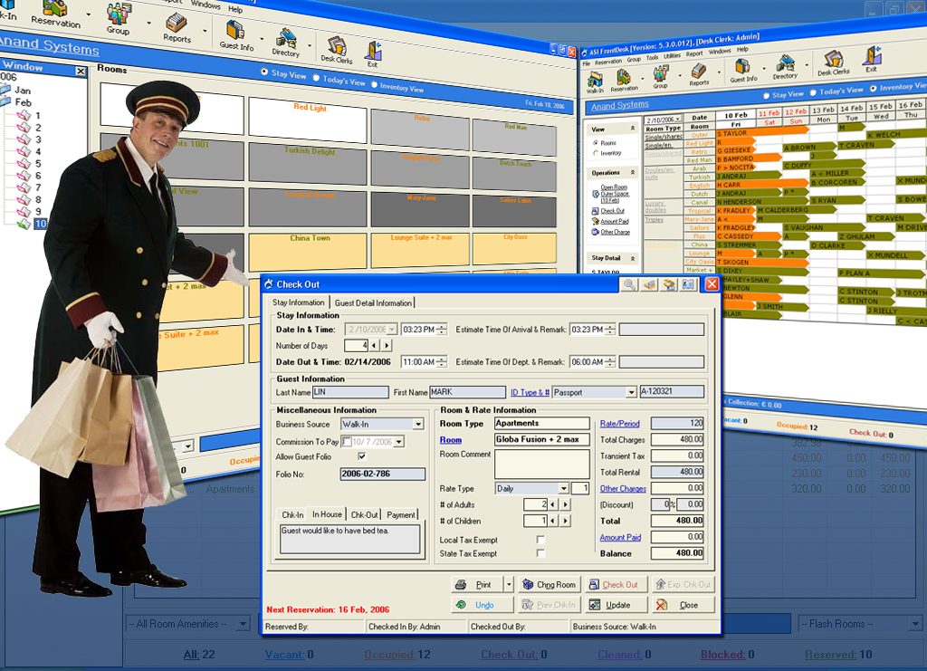 ASI FrontDesk Hotel Software 5.3 software screenshot